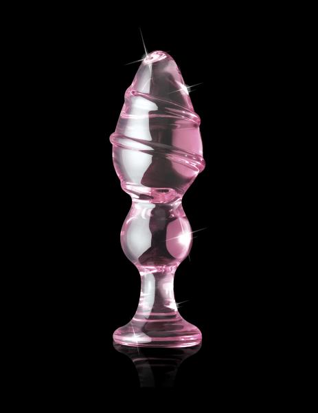 27 Pink Glass Butt Plug