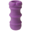 Mood Pleaser Thick Ribbed Purple Masturbator